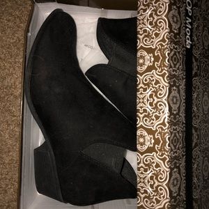 Staple black booties